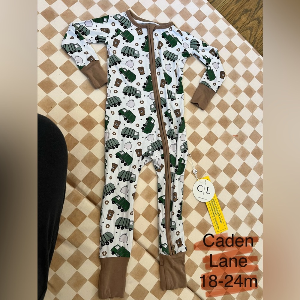 Caden Lane - Trash Truck / Clean Up Crew 2 way zip sleeper